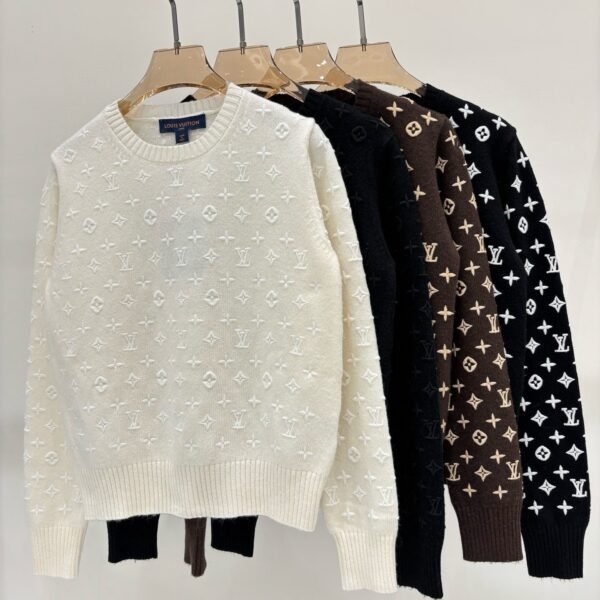 L X V  Sweater 2025 （Embroidered pattern knitted） Women's styleSUNGLASSES