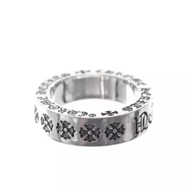 Chrome hearts Fuck Word Band Ring, Sterling Silver 925