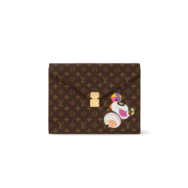 LV x TM Superflat Characters Mark Folder Laptop pouch (1.4 x 10.2 x 12.8 inches）
