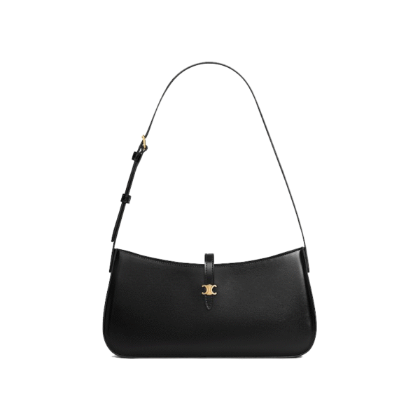 CELINE TRIOMPHE CUIR SOURIS HANDBAG