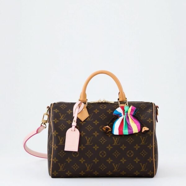 LV Speedy Soft 30 Boho: Classic Monogram Coated Canvas