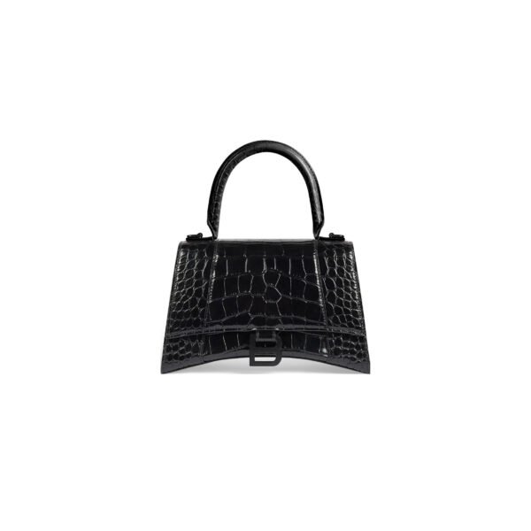 BALENCIAGA WOMEN'S HOURGLASS HANDBAG SMALL IN BLACK 5935461LR671000