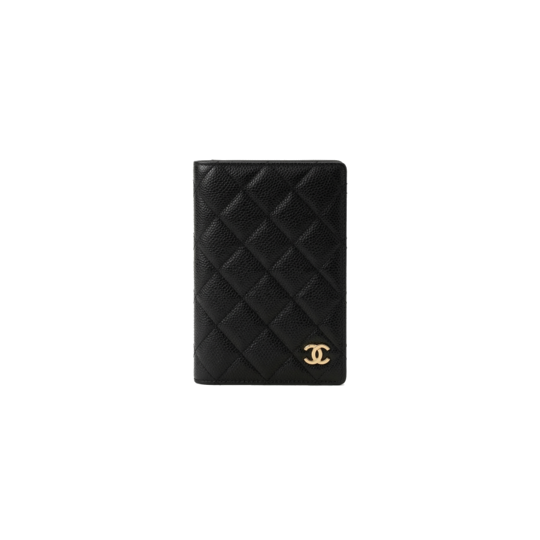 CHANEL CAVIAR QUILTED PASSPORT HOLDER BLACK (14.5*10.5*2cm)