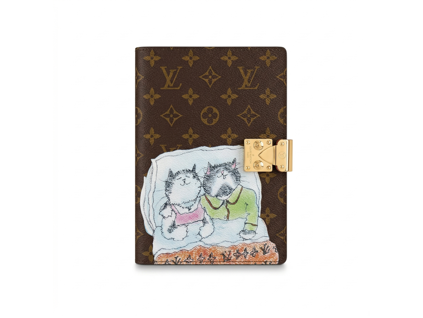 LOUIS VUITTON New LV Notebook With Monogram Embossed & Color Painted Patterns