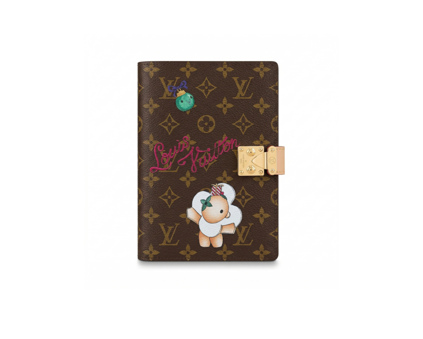 LOUIS VUITTON New LV Notebook With Monogram Embossed & Color Painted Patterns