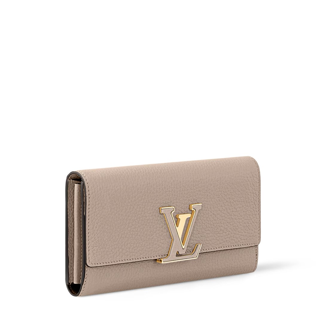 LouisV M61249 Wallet Taurillon Leather Beige (20x11cm)