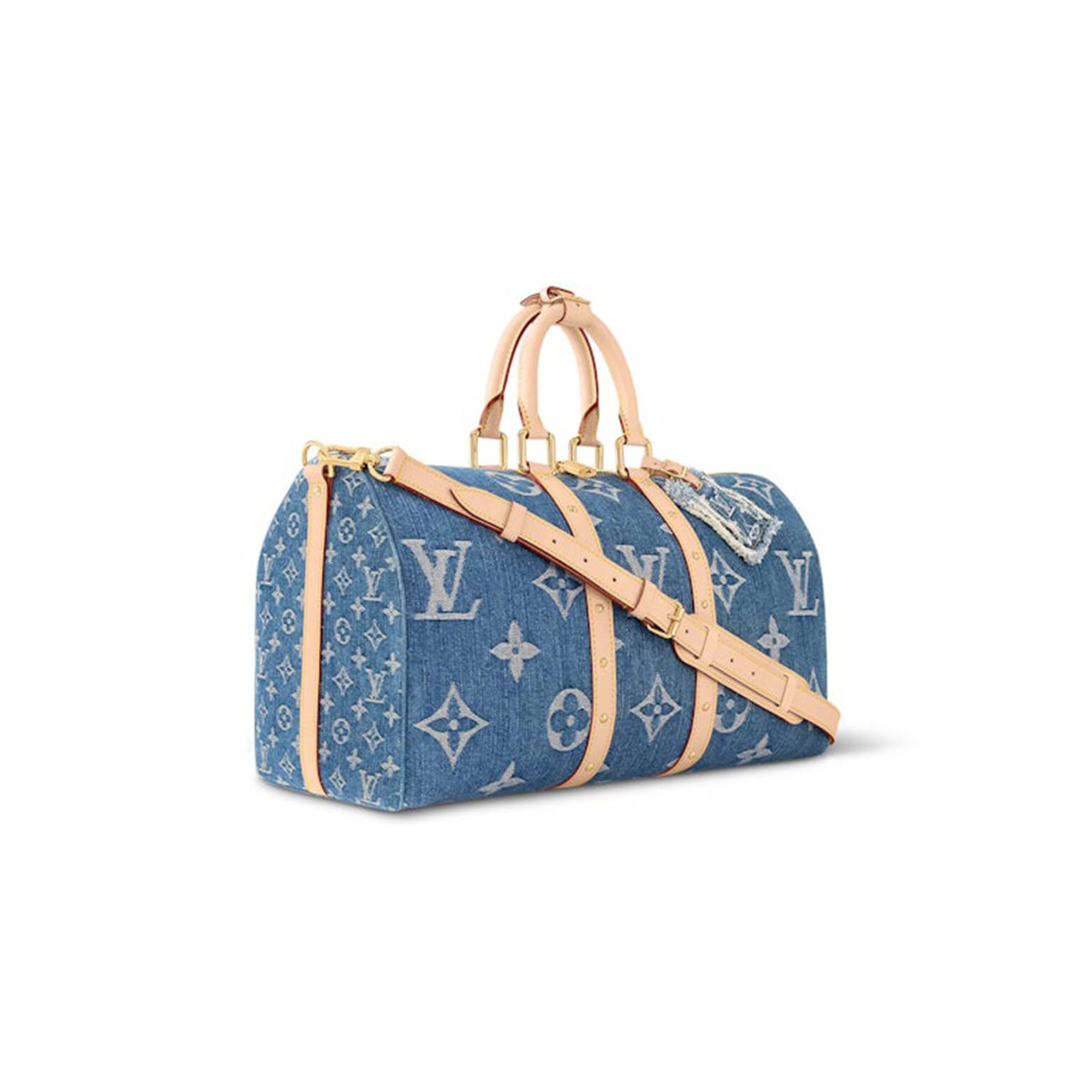 LouisV M24315 Keepall Bandoulière Monogram Denim (45×27×20cm)