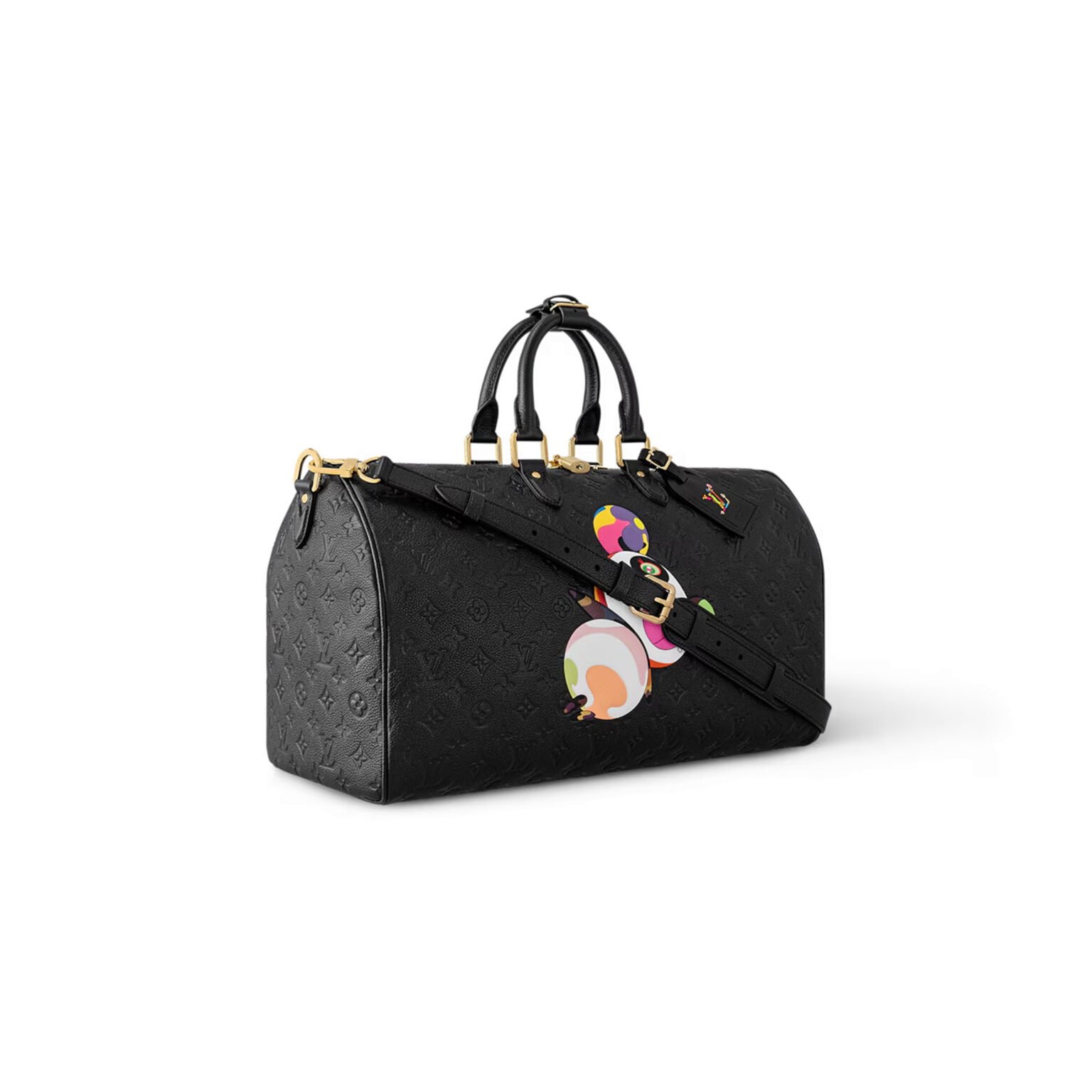 LouisV M13761 Keepall Bandoulière 45 Cartoon Graffiti Leather (45×27×20cm)