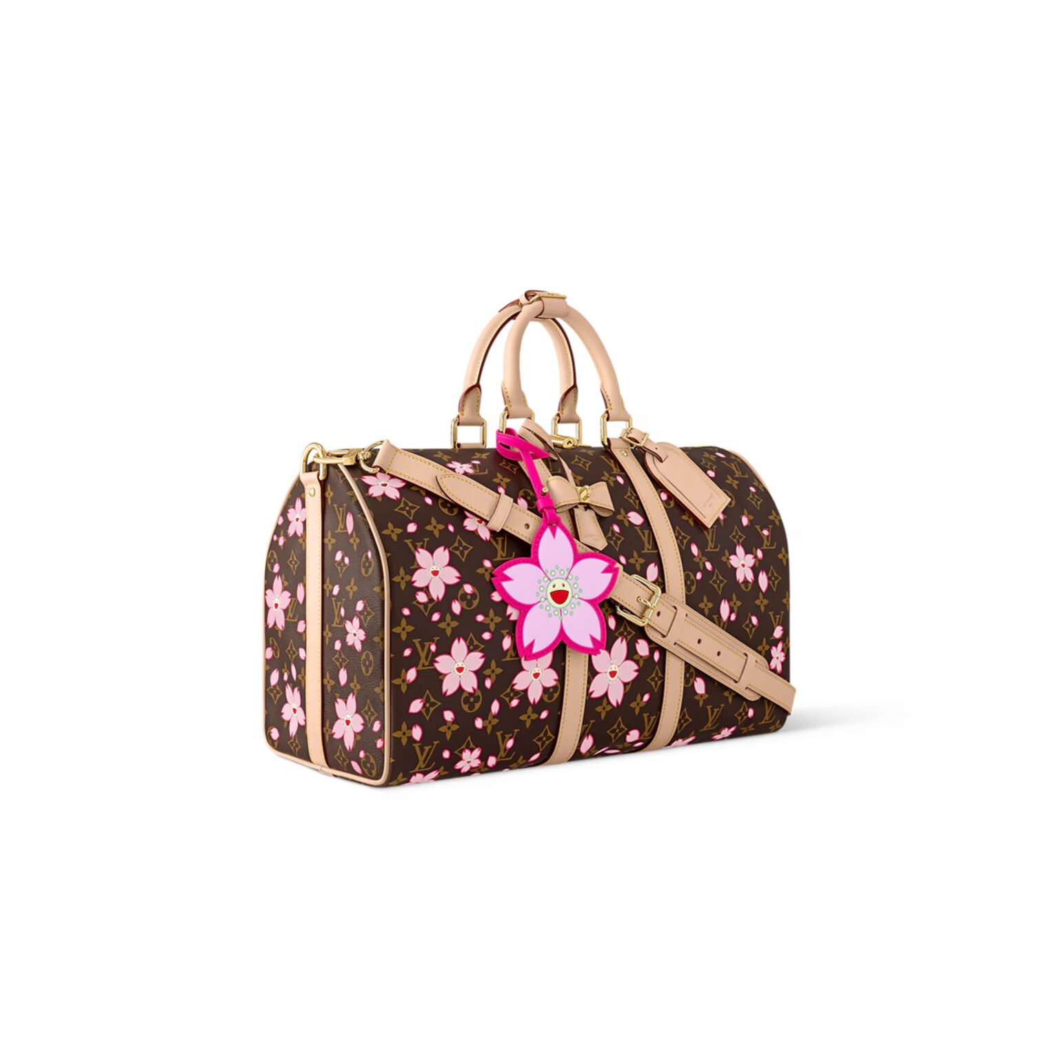 LouisV M13752 Keepall Bandoulière 45 Takashi Murakami Cherry Blossom (27x20x45cm)