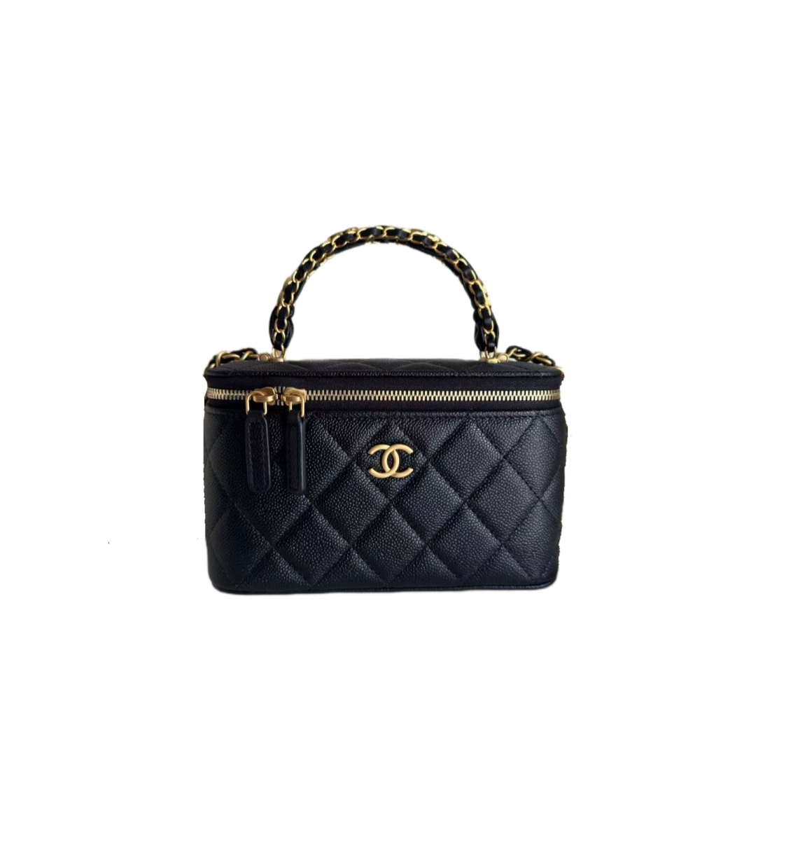 AP4799 coco MASTER CRYSTALS TOP HANDLE VANITY black (17*9.5*8cm)