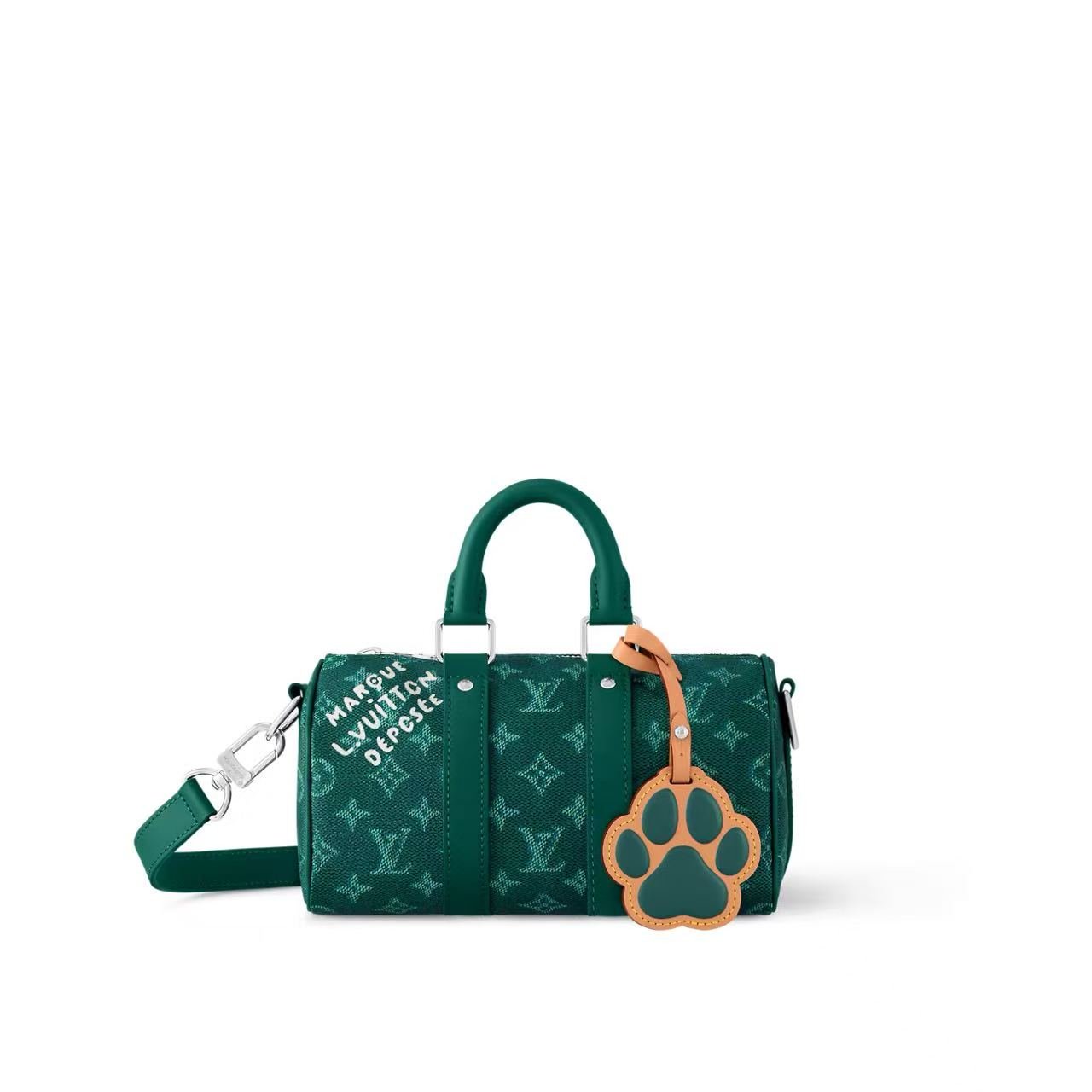 LouisV M12684 Keepall Bandoulière 25 Pharrell Williams Monogram Surfin' Green (25.0x15.0x11.0cm)