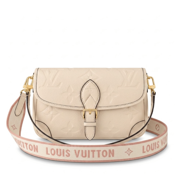 M46388 LouisV Diane Bag – White, 23 × 16 × 8.5 cm