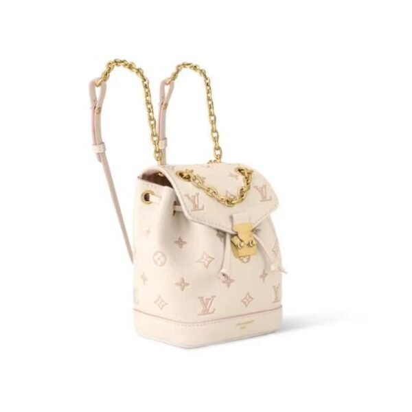 M13656 LouisV Nano Noé Bag – Apricot Beige, 19 × 15 × 10 cm