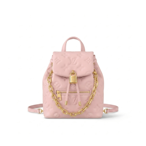 M13389 LouisV Coussin Backpack Mini – Pink, 20 × 15 × 7.5 cm