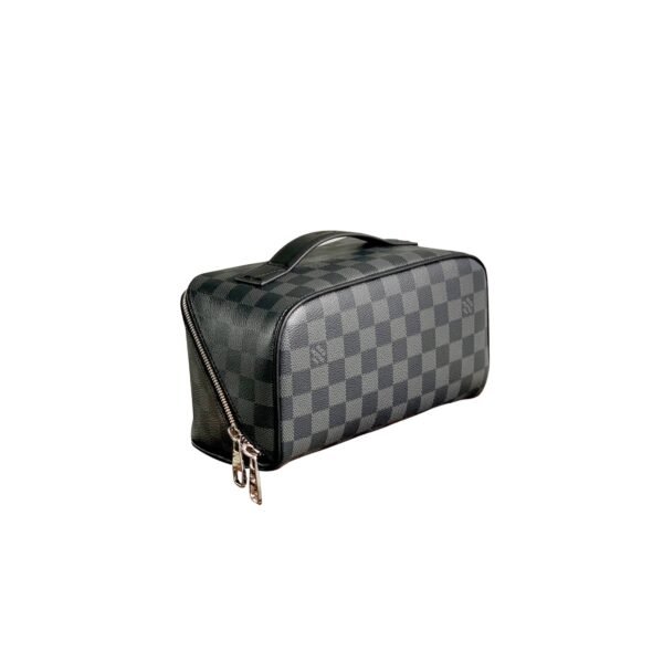 M11508 LouisV Toiletry Bag 2 Compartments – Monogram Eclipse, 24 × 13 × 13 cm