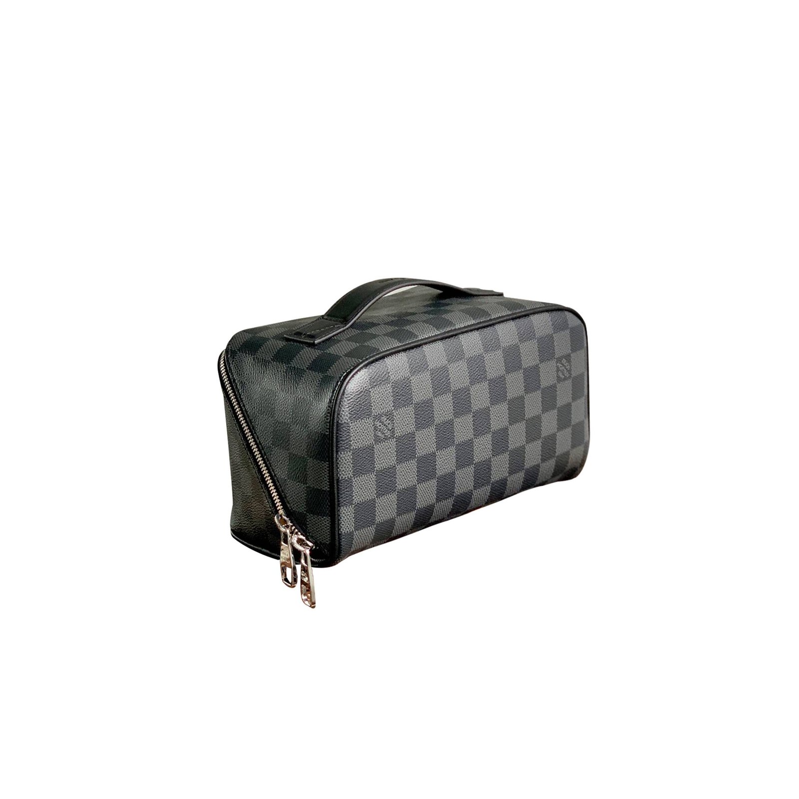 M11508 LouisV Toiletry Bag 2 Compartments – Monogram Eclipse, 24 × 13 × 13 cm
