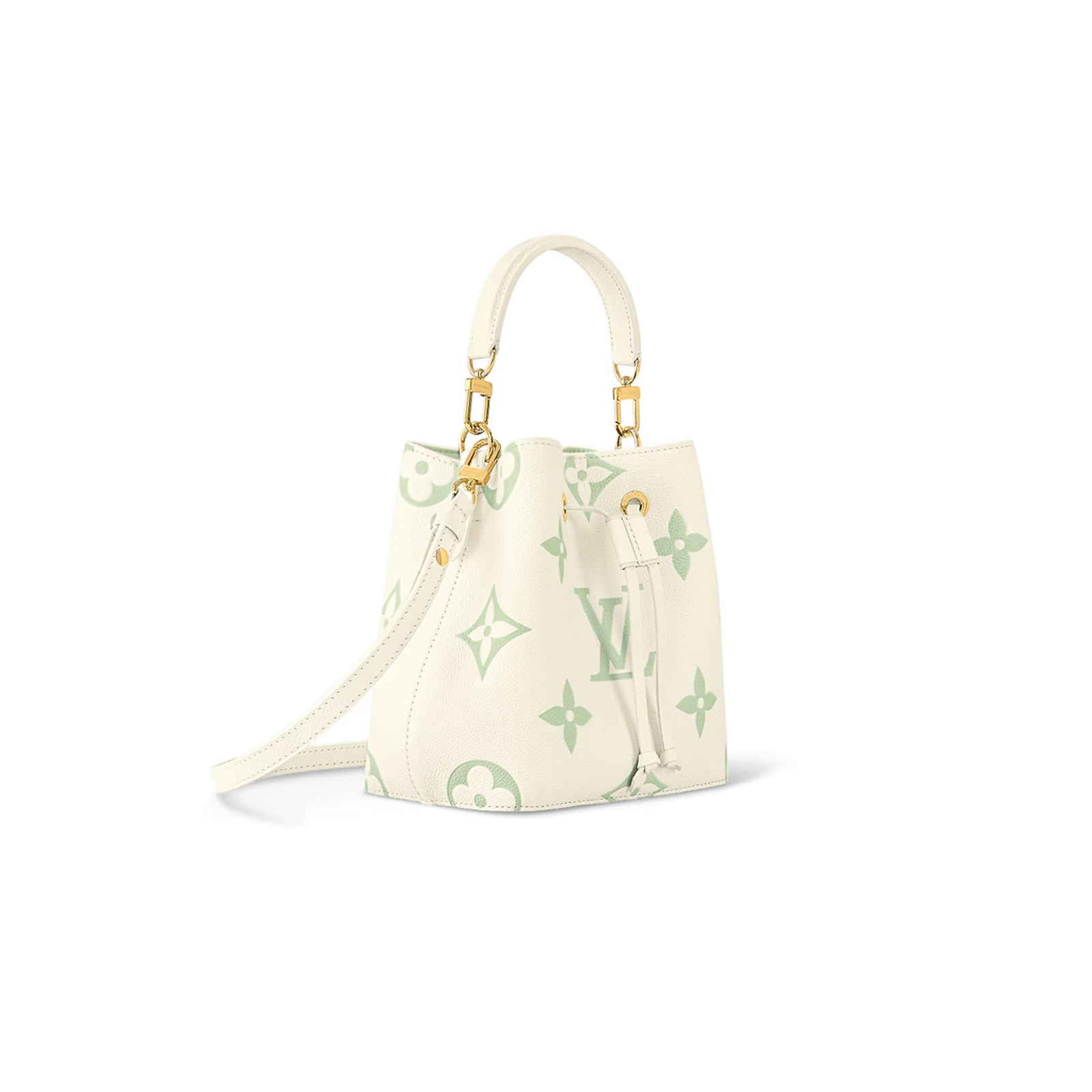 M24048 LouisV NeoNoé BB Bag – Matcha Green, 20 × 20 × 13 cm