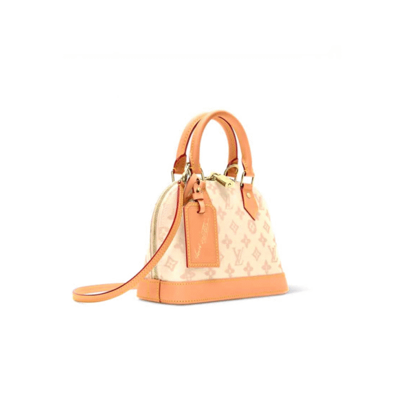 M27525 LouisV Alma BB – Damier Ebene White, 23.5 × 17.5 × 11.5 cm