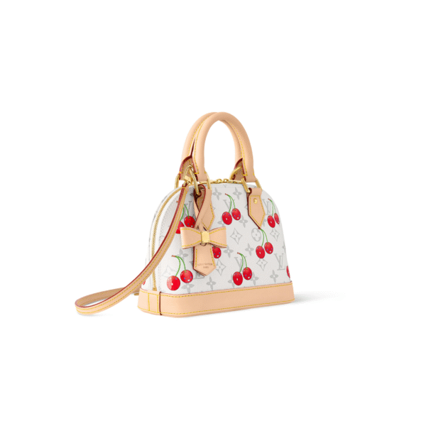 M14234 LouisV Alma BB – Monogram Cherry (Murakami), 23.5 × 17.5 × 11.5 cm