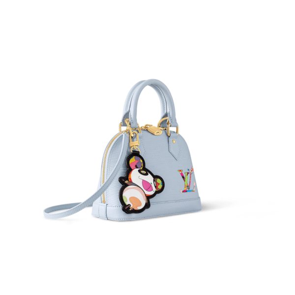 M14197 LouisV Alma BB – Light Blue Epi x Takashi Murakami Panda, 23.5 × 17.5 × 11.5 cm