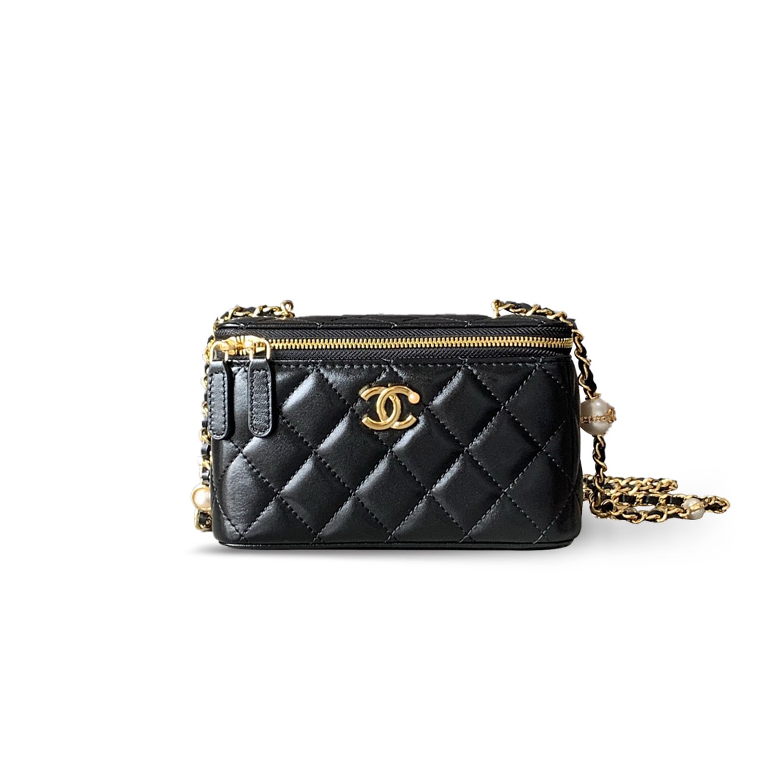 COCO MASTER 24K PEARL CHAIN VANITY CASE  (17*10*8cm)