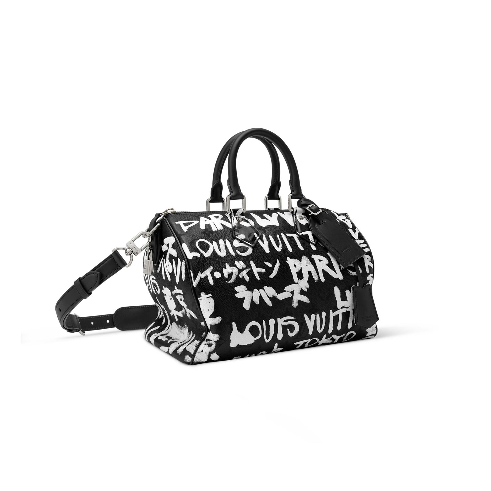 M26175 LV SPEEDY P9 BANDOULIÈRE 30 SCRIBBLE  (32*22.5*18cm)