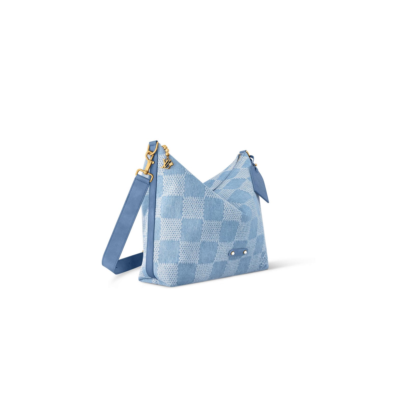 M00202 LOUIS VUITTON MASTER DENIM VAGABOND HOBO (38*35*12cm)