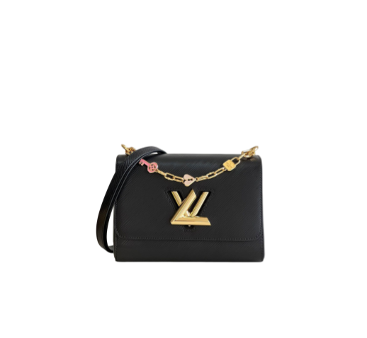 M20834 LouisV Twist MM Handbag Epi Leather Black（ 23*17*9.5CM）
