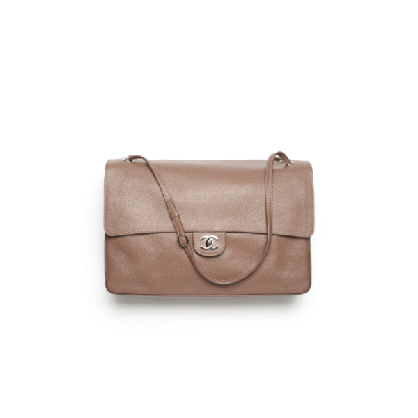 AS6233 CHANEL MAXI FLAPBAG Light Brown   (38.5*26*11cm)