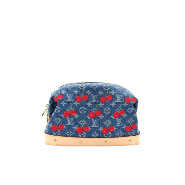 M13893 LV LV X TM Monogram Denim Cerises Cosmetic Pouch GM  (27*18*9cm)