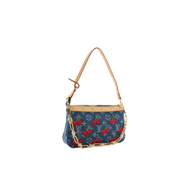 M13994 LV LV X TM Monogram Denim Cerises Pochette Accessories Denim (13*4*22cm)
