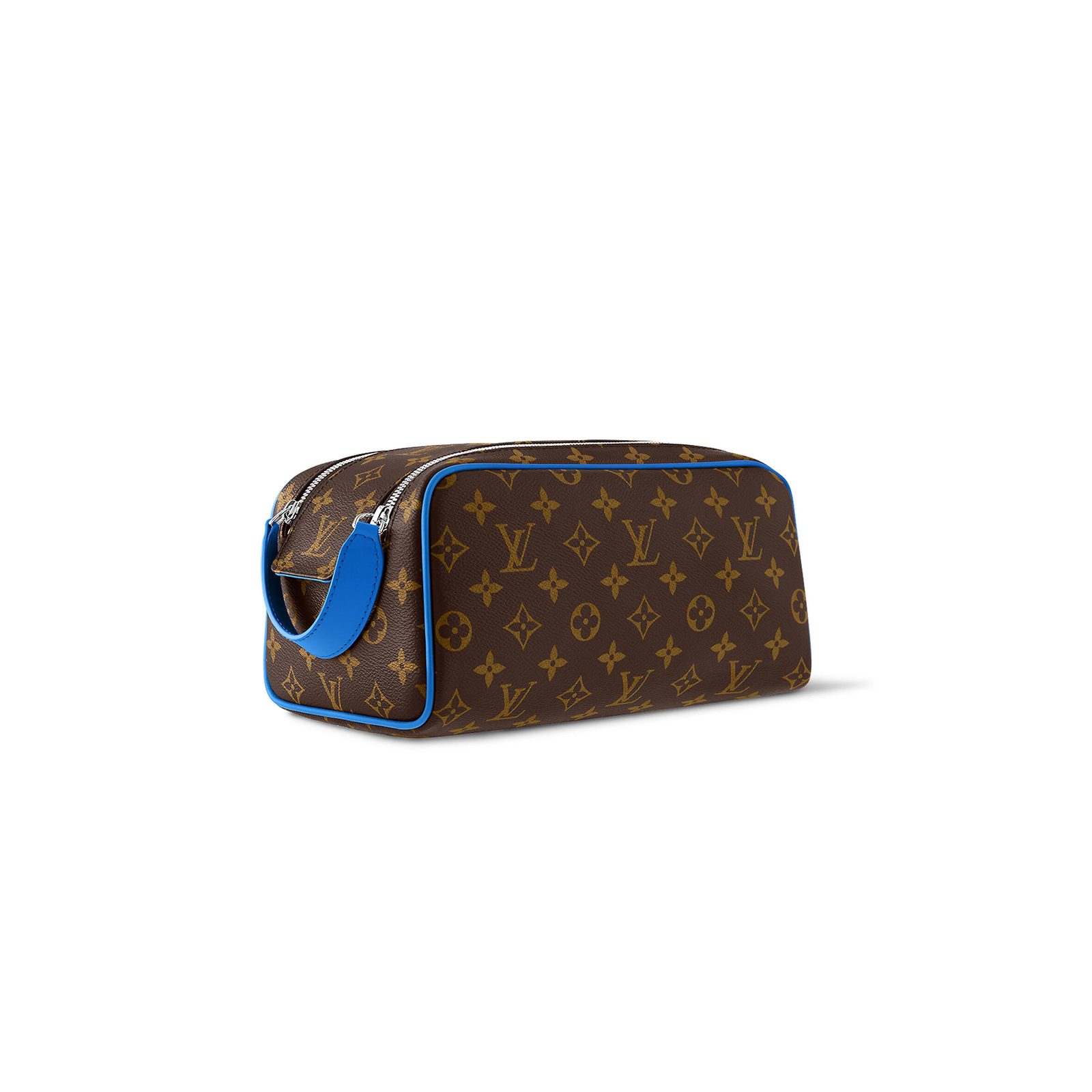 M46763 LouisV Dopp Kit Bag - High Elastic Fabric  Leather - 28 × 15 × 16.5 cm