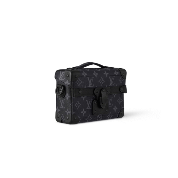M11743 LouisV Soul Trunk Bag - Monogram Eclipse Canvas  Leather - 19 × 15 × 7 cm