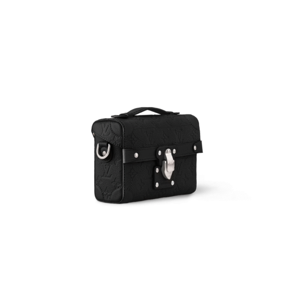 M13871 LouisV Soul Trunk Bag - Monogram Embossed Taurillon Leather - 15 × 7 × 19 cm