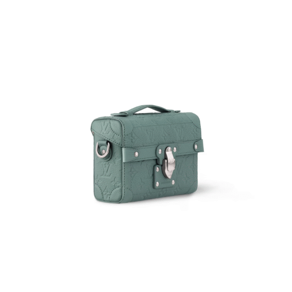 M13870 LouisV Soul Trunk Bag - Monogram Embossed Taurillon Leather - 19 × 15 × 7 cm