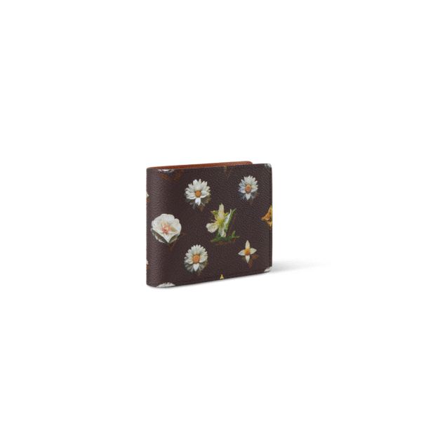 M27547 LouisV Slender Wallet - Monogram Floral Canvas  Leather - 11 × 8.5 × 2 cm