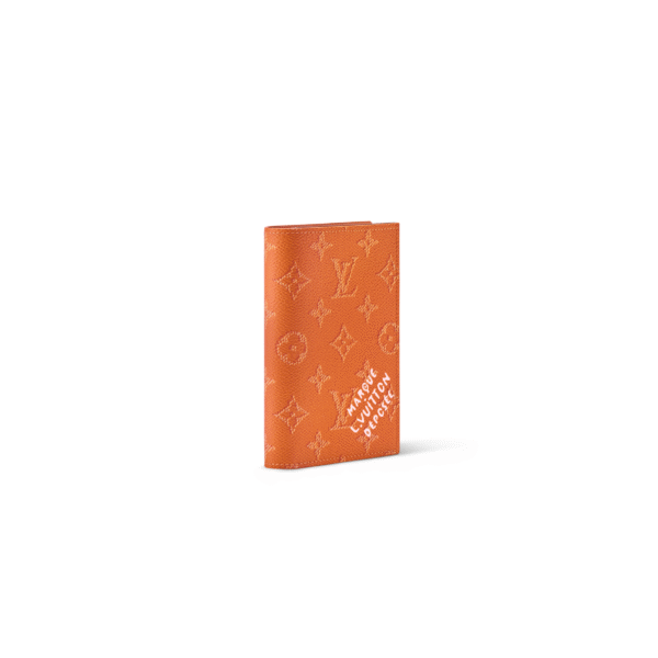 M26834 LouisV Passport Cover - Orange Monogram Empreinte Leather - 10 × 14 × 2.5 cm