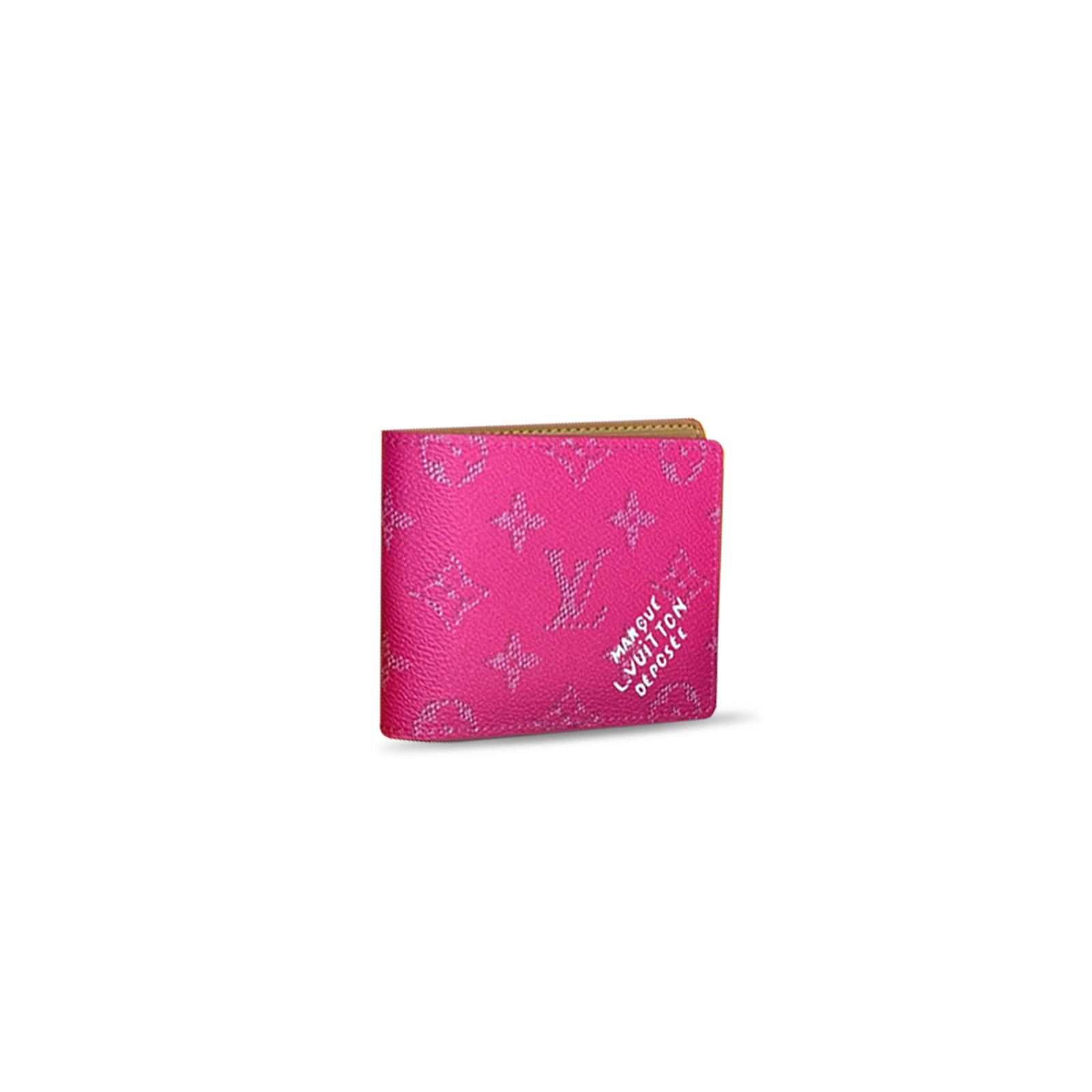 M26846 Louis Vuitton Slender Wallet Monogram Canvas Pink Compact Bi-Fold 11 x 9 x 2 cm