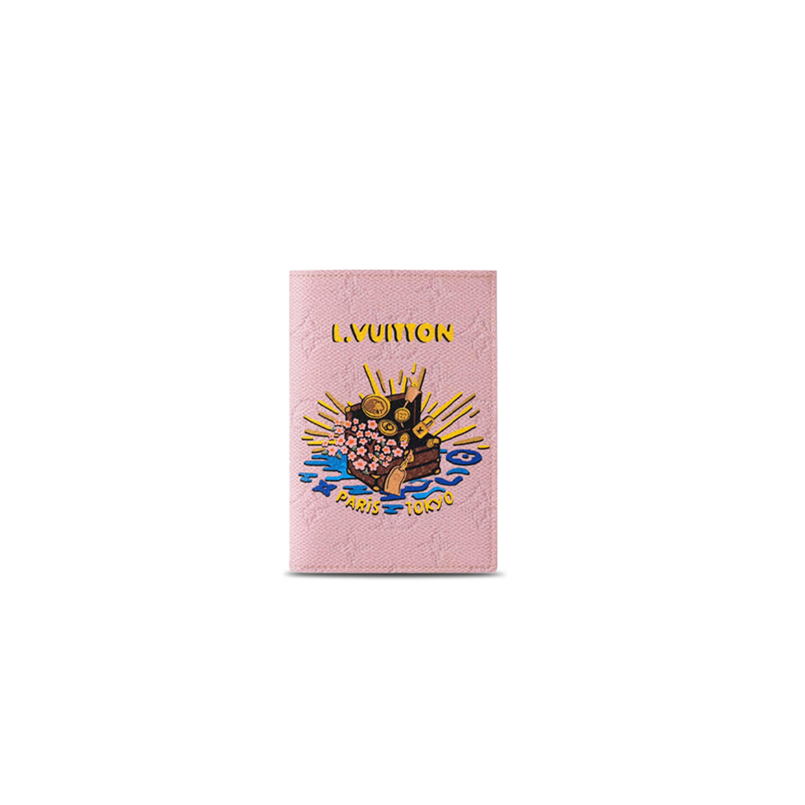 **M25971 Louis Vuitton Pocket Organizer – Pink Monogram Canvas with Leather Lining – 11 x 7.5 x 1 cm**