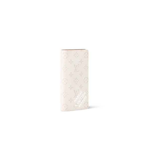 M15156 Louis Vuitton Brazza Wallet – White Monogram Heritage Coated Canvas with Leather Lining – 19 x 10 x 2 cm