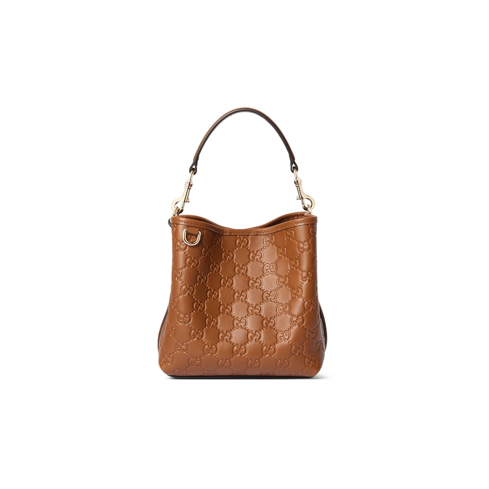 815118  Gucci GG Emblem small bucket bag (20.5*18*11.5cm)