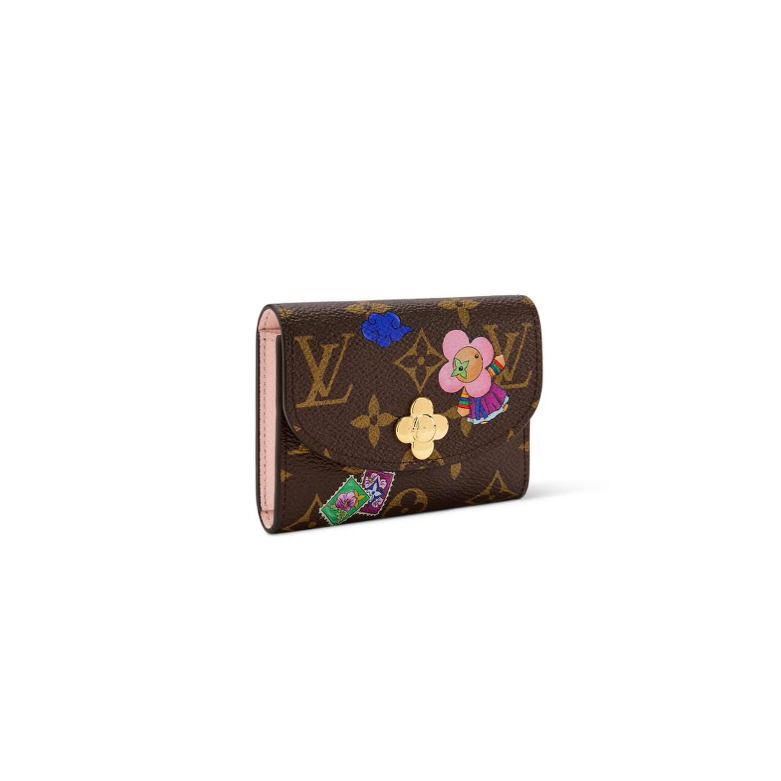M26626 LouisV Rosalie Coin Purse - Brown Monogram Canvas  Leather - 11 × 8 × 2.5 cm