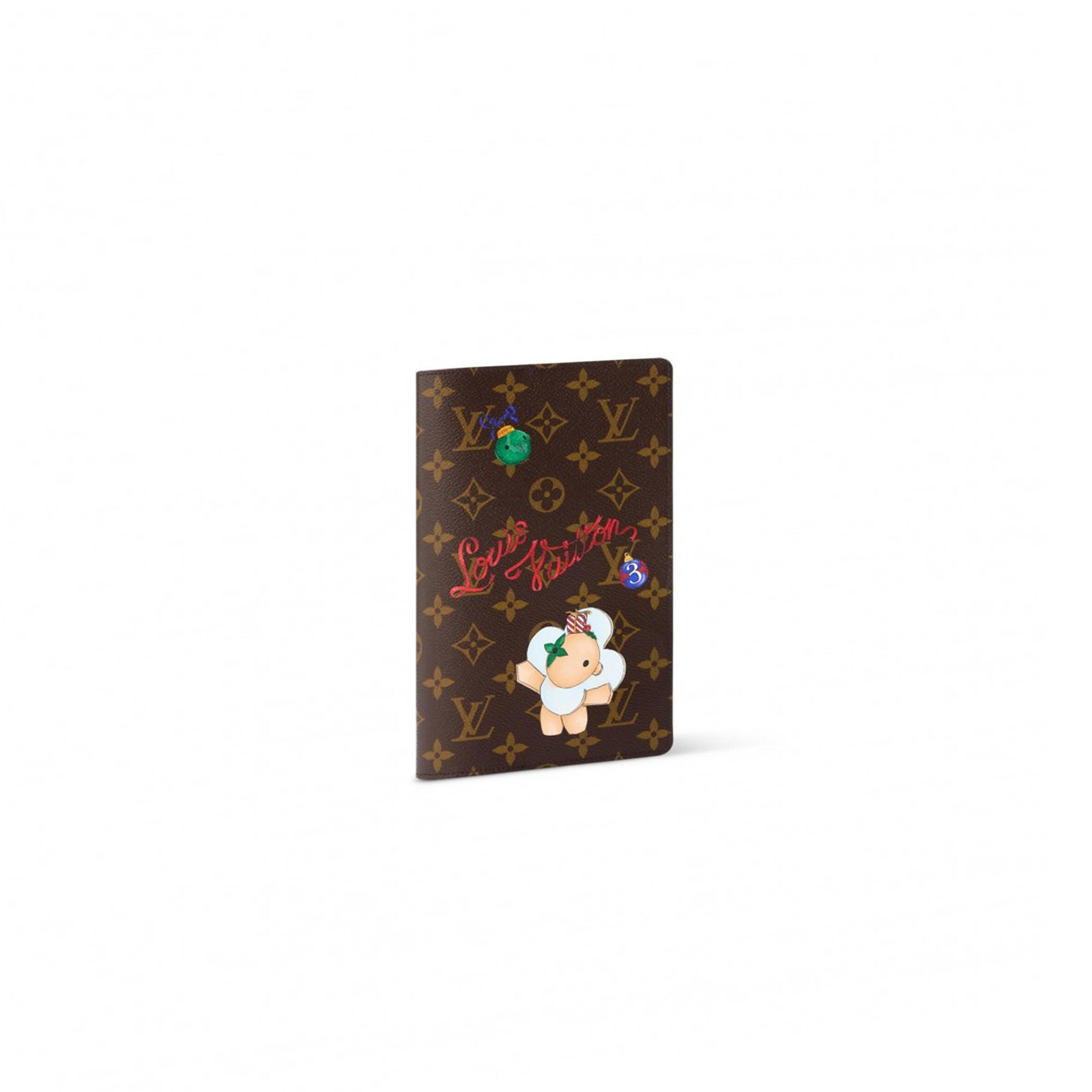 GI1464 LouisV Notebook Cover - Monogram Coated Canvas / Leather Interior - 22.5 × 14 × 2 cm
