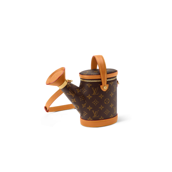 M27563 Louis Vuitton Watering Can Bag Monogram Coated Canvas Brown Shoulder Bag 25 × 19 × 9.5 cm