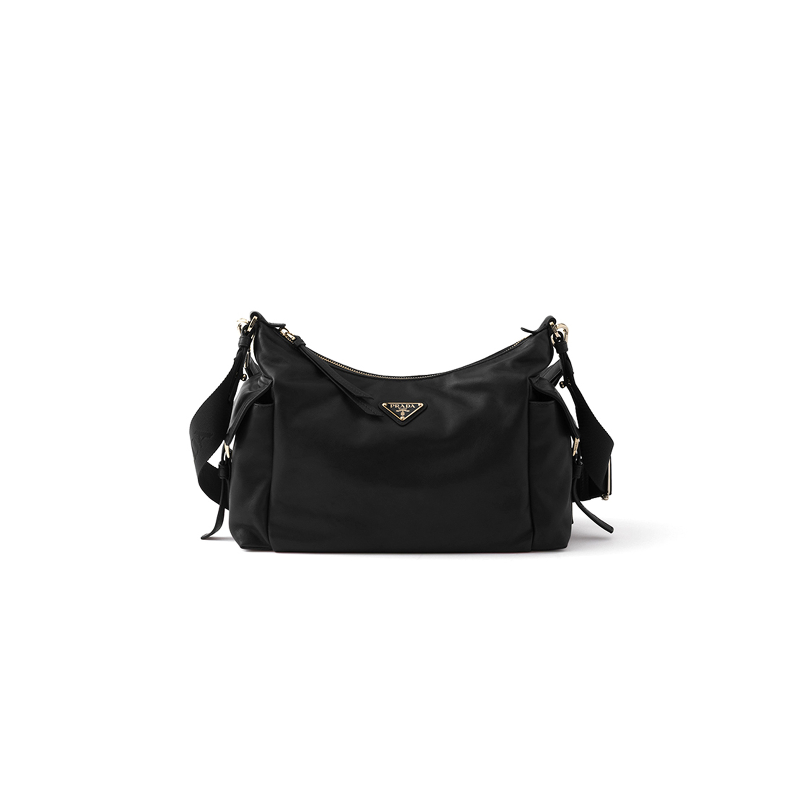 1BC264 Prada Re-Nylon Explorer Bag Nylon & Calfskin Multi-Pocket Shoulder Crossbody Bag 32 × 22 × 11.5 cm